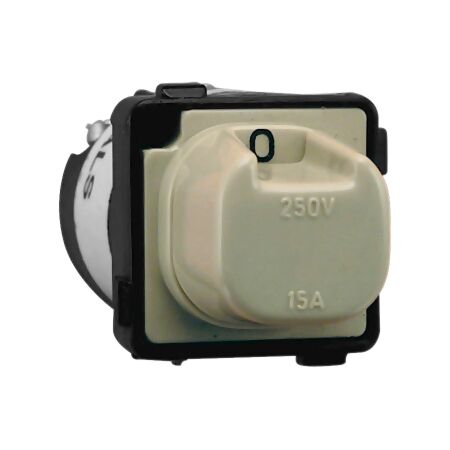 30 Series, Switch Mechanism, 250V 15A - Rotary 3 On - 1 Off - Black