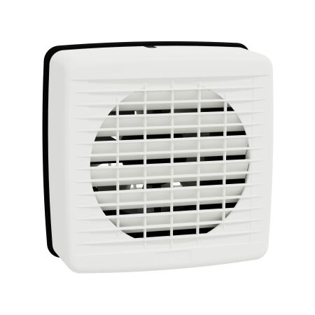 Airflow, Exhaust fan, wall, 150mm blade dia, auto louvre, white
