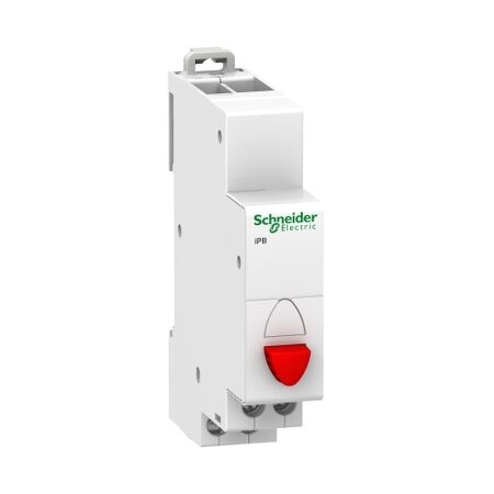 Acti9, Single push-button, 1NC red