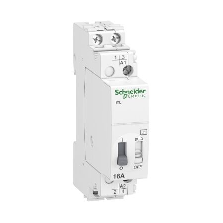 Acti9, Impulse relay, iTL, 2P, 2 NO, 16A, coil 110 VDC, 230...240 VAC 50/60Hz