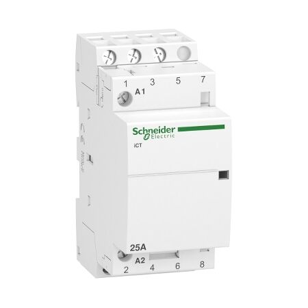 Acti9, Contactor, iCT, 3 poles, 3 NO, 25 A, 220..240 V AC