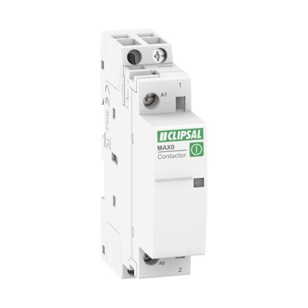 MAX9, Contactor, 1 NO, 25A, Ue=240VAC, Uc=24VAC, 1 Module