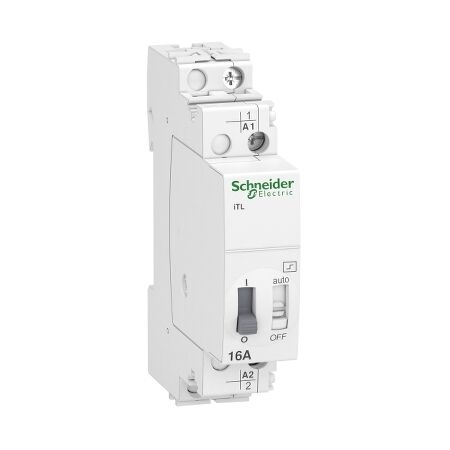 Acti9, Impulse relay, iTL, 1P, 1NO, 16A, coil 110 VDC, 230...240 VAC 50/60Hz