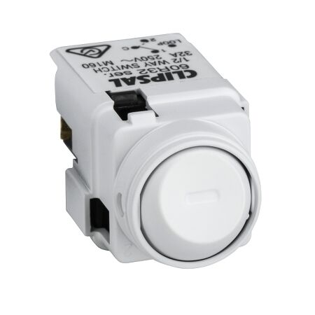 Saturn Series, Switch Mechanism Assembly, 32A, 250V - Zen White