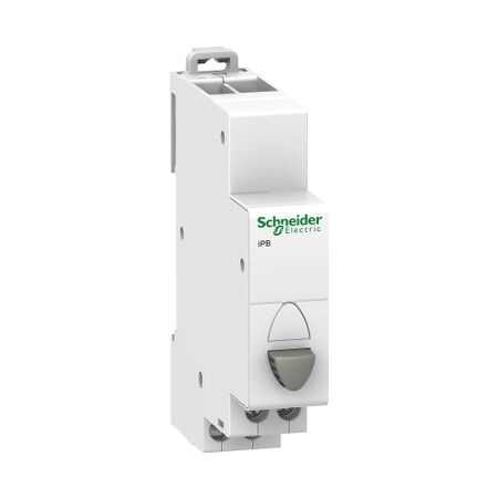Acti9, Single push-button, 1NC grey