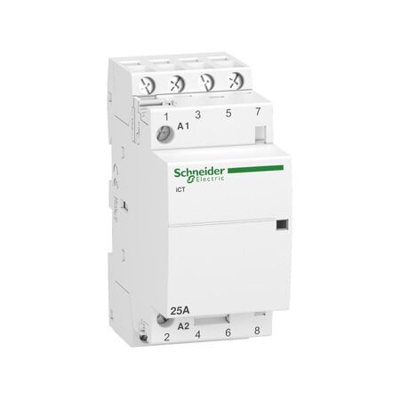 Acti9, Contactor, iCT, 4 poles, 4 NO, 25 A, 220..240 V AC