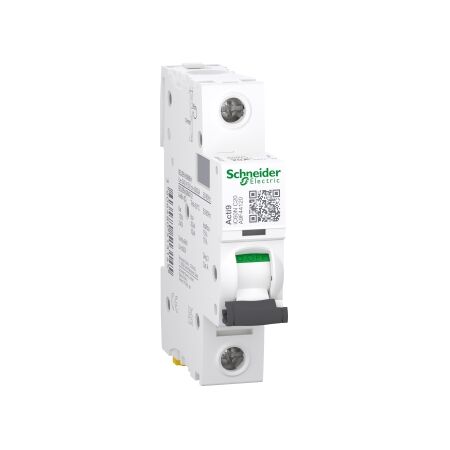 Acti9, Miniature circuit breaker (MCB), iC60N Disbo, 1P, 20A, C curve, 6000A (IEC/EN 60898-1), 10kA (IEC/EN 60947-2)