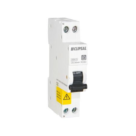 Clipsal Resi MAX, RCBO SLIM, 1PN 25A C curve 30mA Type A 4500A