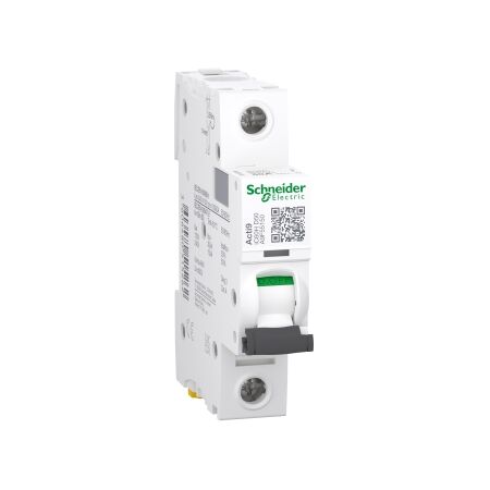 Acti9, Miniature circuit breaker (MCB), iC60H Disbo, 1P, 50A, D curve, 10000A (IEC/EN 60898-1), 15kA (IEC/EN 60947-2)