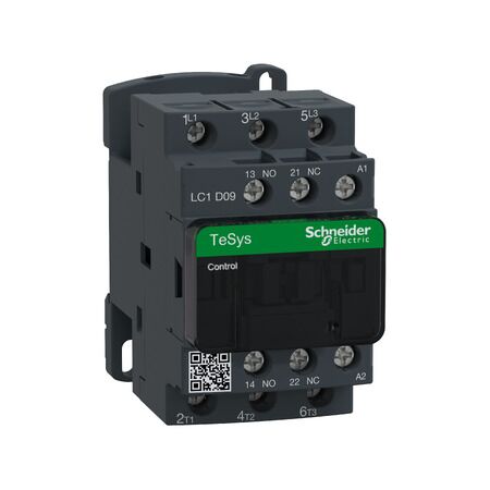 TeSys D, Contactor, 3P(3 NO), AC-3/AC-3e, 0 to 440V, 9A, 415VAC 50/60Hz coil