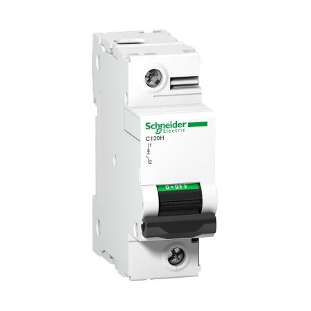 Acti9, Miniature circuit breaker (MCB), C120H, 1P, 125A, D curve, 15000A (IEC/EN 60898-1), 15kA (IEC/EN 60947-2)
