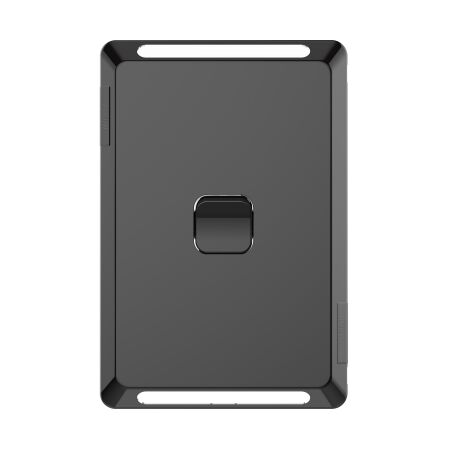 Pro Series, Switch Plate Skin, 1 Gang, Horizontal/Vertical Mount, Clip-On - Black