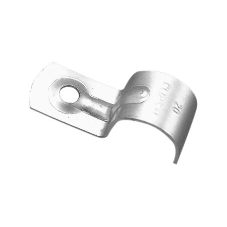 Clipsal - Cable Management, Half Saddle, 20mm Zinc Plated Metal