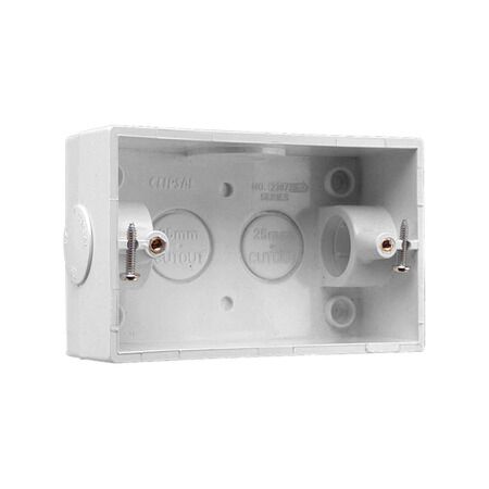 Clipsal - Mounting Accessories, Mounting Box, with 25 mm End Entries - Grey