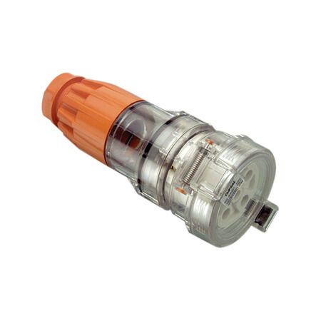 Clipsal - 56 Series, Cord Extension Socket, 5 Round PIN, 500V, 50A - Electric Orange