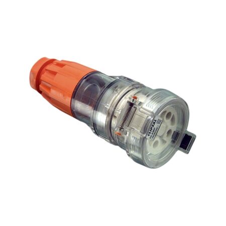 Clipsal - 56 Series, Cord Extension Socket, 4 Round PIN, 500V, 40A - Electric Orange
