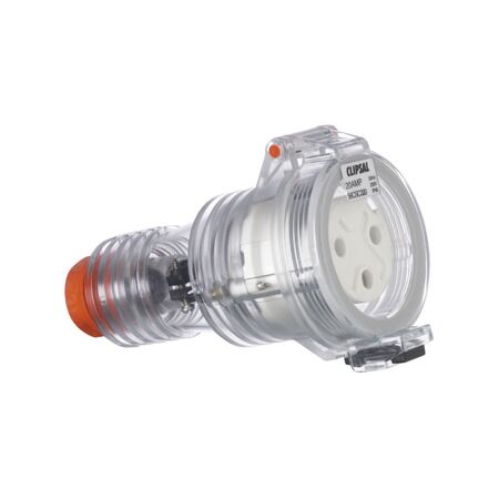 Clipsal - 56 Series, Cord Extension Socket, 3 Round PIN, 250V, 20A - Electric Orange