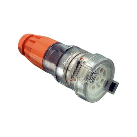 Clipsal - 56 Series, Cord Extension Socket, 5 Round PIN, 500V, 40A - Electric Orange
