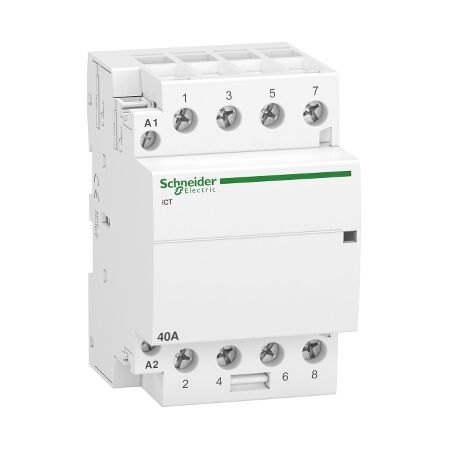 Acti9, Contactor, iCT, 4 poles, 4 NO, 40 A, 220..240 V AC