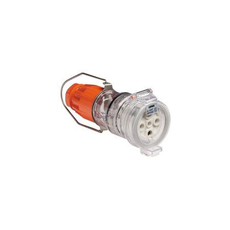 Clipsal - 56 Series, Pendant Outlet, IP66, 500V 32A - 5 Round Pins - Electric Orange