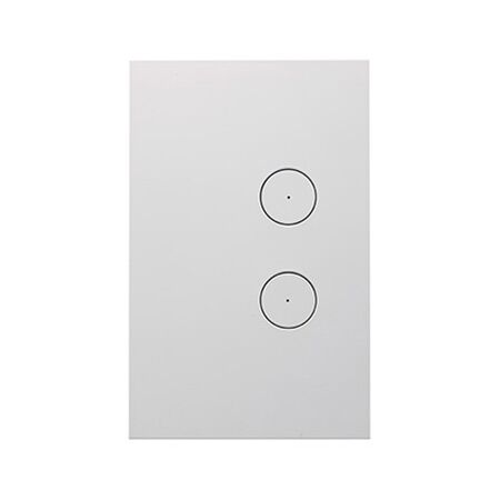 Saturn Zen, Grid and Cover, 2 Gang, Less Mechanism - Zen White