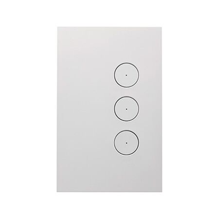 Saturn Zen, Grid and Cover, 3 Gang, Less Mechanism - Zen White