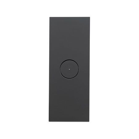 Saturn Zen, Grid and Cover Architrave, 1 Gang, Less Mechanism - Zen Black