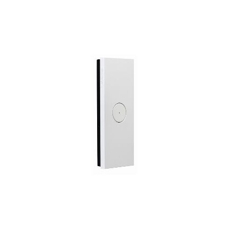 Saturn Zen, push-button Architrave Switch, LED, 1 Gang, 250V, 16AX/20A - Zen White