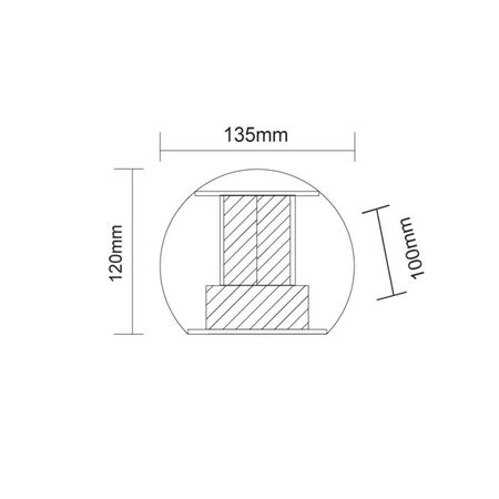Round Up/Down Wall Light Black