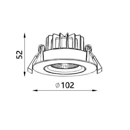 10w Downlight White Tri Color