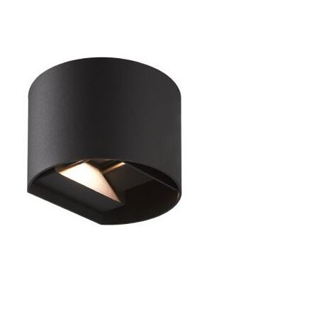 Round Up/Down Wall Light Black