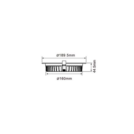 20w Dimmable TC Cutout 160 White Tri Color
