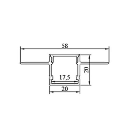 Channel 3m For Plaster Board Wide