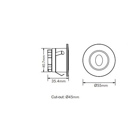 3w LED Step Light White Tri Color