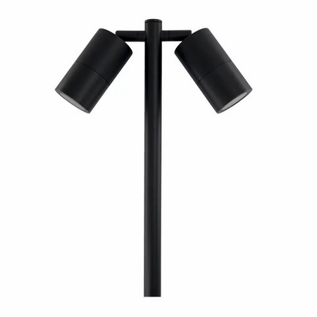 Long Garden Spike 1m Black Two Heads