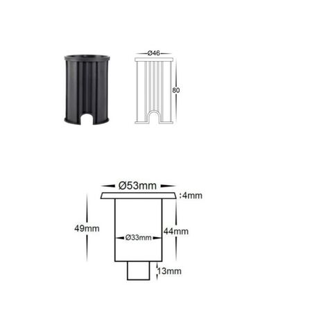 Mini Deck Light- 3000K 316 Stainless Steel