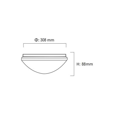 LED Round Bunker Tri Colour Plain