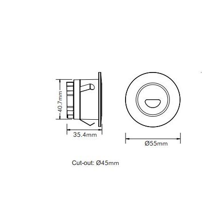 3w LED Step Light White Tri Color