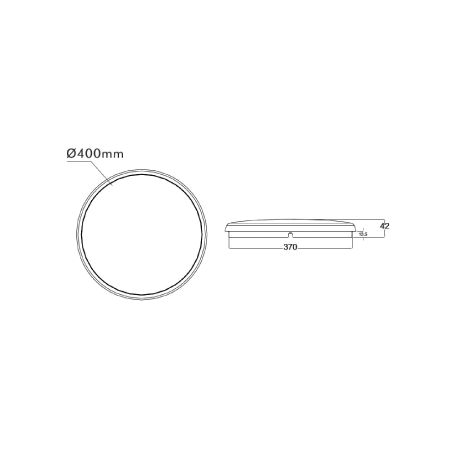 LED Oyster 30w Tri Color Round White