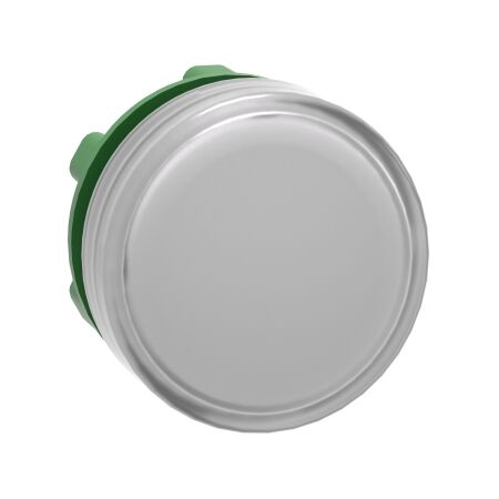 Harmony XB5, Head for Pilot light, plastic, white, 22mm, universal LED, plain lens