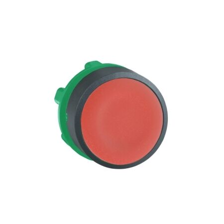 Harmony XB5, push-button head, plastic, flush, red, 22mm, spring return, unmarked
