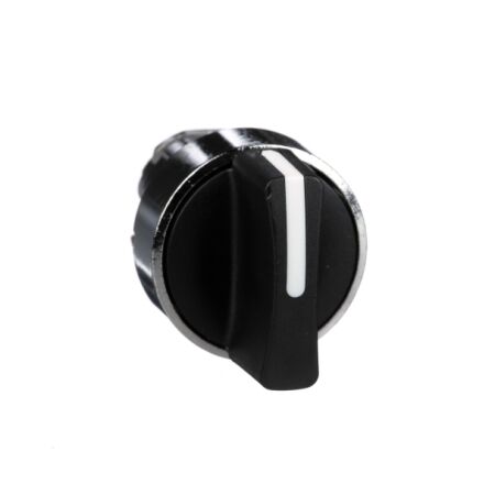 Harmony XB4, Selector switch head, metal, black, 22mm, 3 positions, stay put