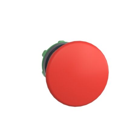 Harmony XB5, Head for non illuminated pushbutton, plastic, red, mushroom 40mm, 22mm, spring return