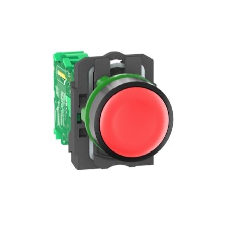 Harmony XB5R, Wireless and batteryless transmitter, push-button, plastic, red, 22mm, spring return