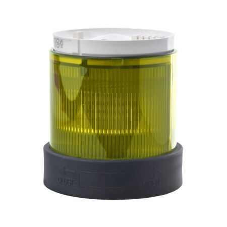 Harmony XVB, Indicator bank, illuminated unit, plastic, yellow, 70mm, steady, bulb or LED not included, 250V