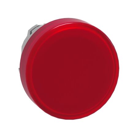 Harmony XB4, Head for Pilot light, metal, red, 22mm, universal LED, plain lens
