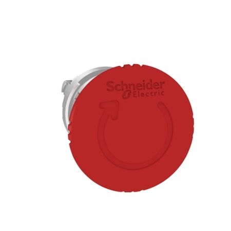 Harmony XB4, Emergency stop head, switching off, metal, red mushroom 40mm, 22mm, trigger latching turn to release