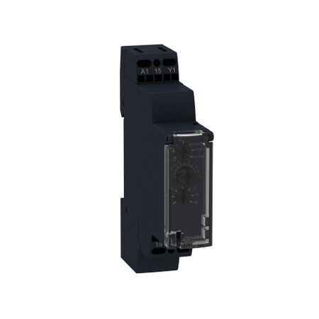 Harmony Timer Relays, Modular timing relay, 8A, 1CO, 1s..100h, multifunction, spring terminals, 12...240V AC DC