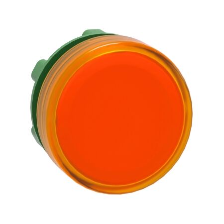 Harmony XB5, Head for Pilot light, plastic, orange, 22mm, universal LED, plain lens