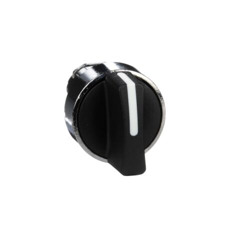 Harmony XB4, Selector switch head, metal, black, 22mm, 3 positions, spring return to center